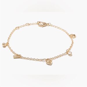 Coach Charm Bracelet - Gold - new